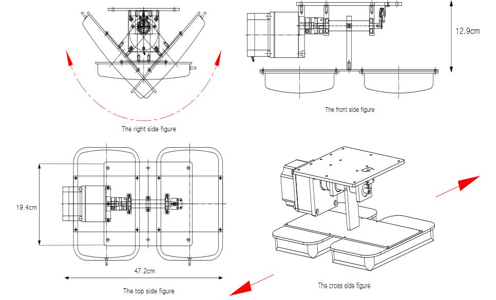 Figure 5. A drawing of the antenna control unit 