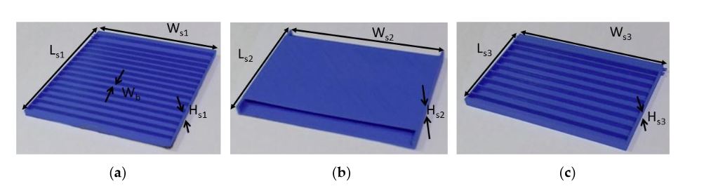 Figure 2. (a) 3D-printed PLA dielectric frame for the first antenna element