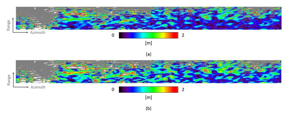 Figure 13. Envelope of the filtered sea surface height map of Figure 10c