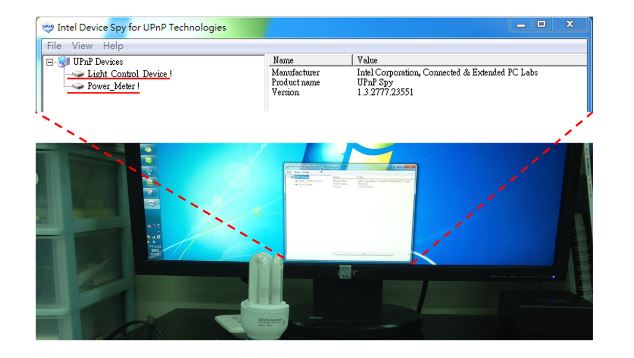 Figure 10. Using Device Spy to find UPnP devices