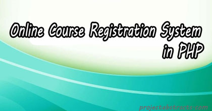 Online Course Registration System in PHP